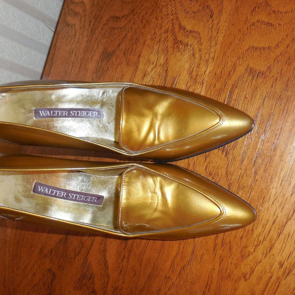 Walter Steiger gold shoes